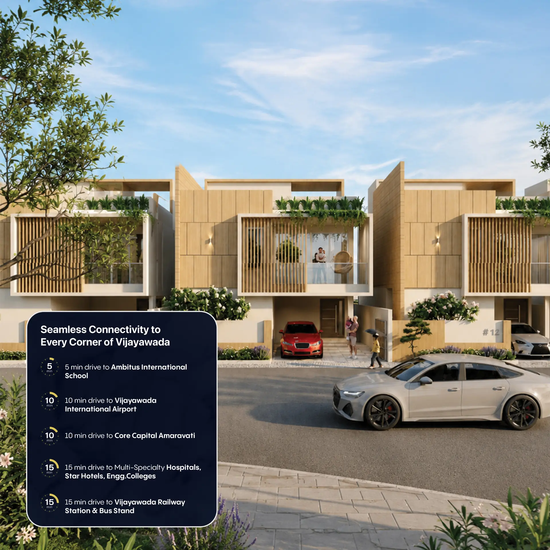 Contemporary villas at Srinidhi's Vishvam